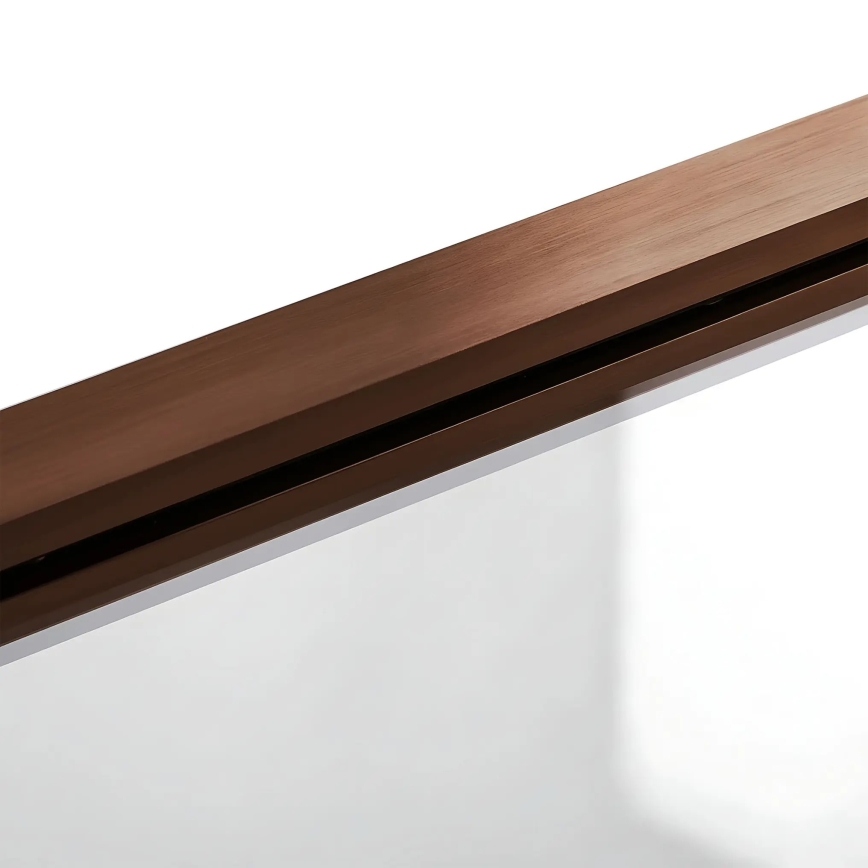REA-W5696 - AGAT Folding Bathtub Screen 140 x 80 cm, Brushed Copper / Clear