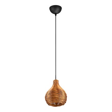 Reality - Cable-hung pendant SPROUT 1xE14/40W/230V brown/rattan