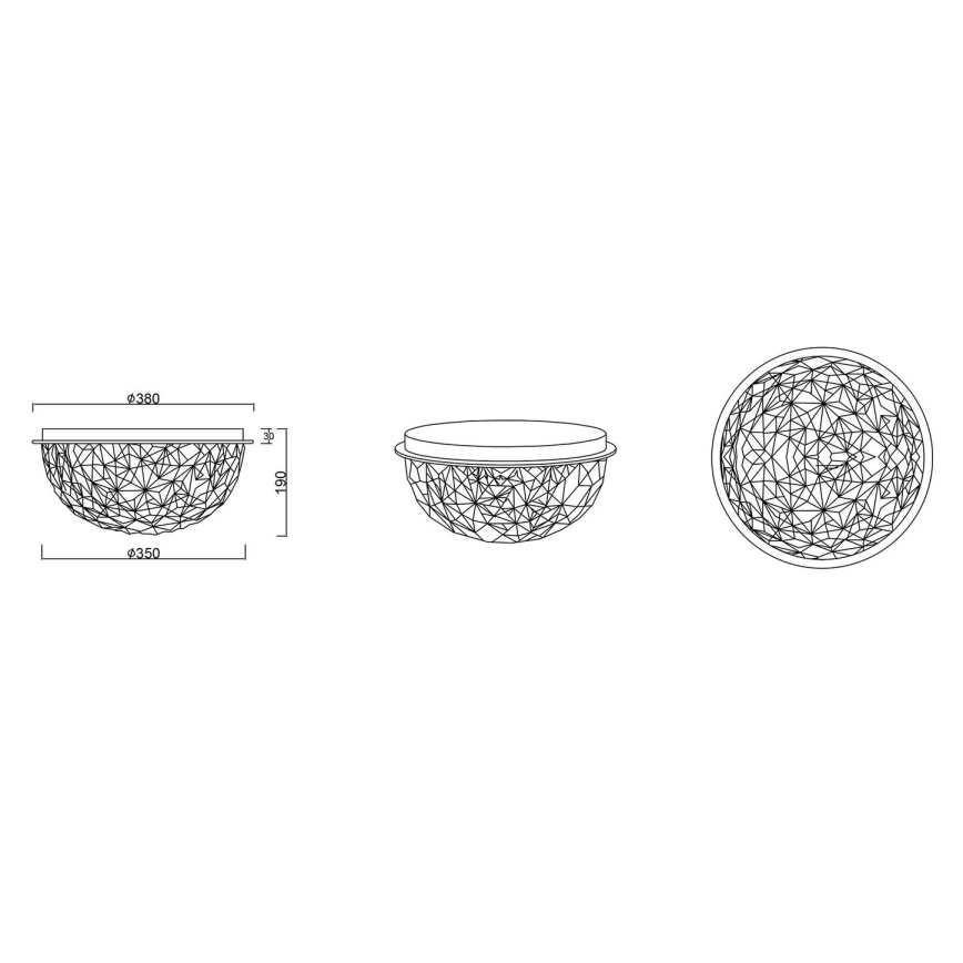 Reality - Ceiling light TRITON 3xE14/10W/230V