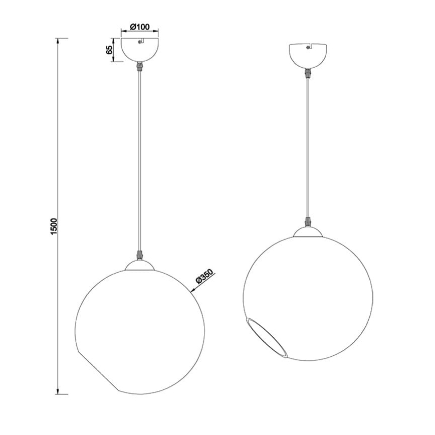 Reality - Chandelier on a string CLOONEY 1xE27/42W/230V