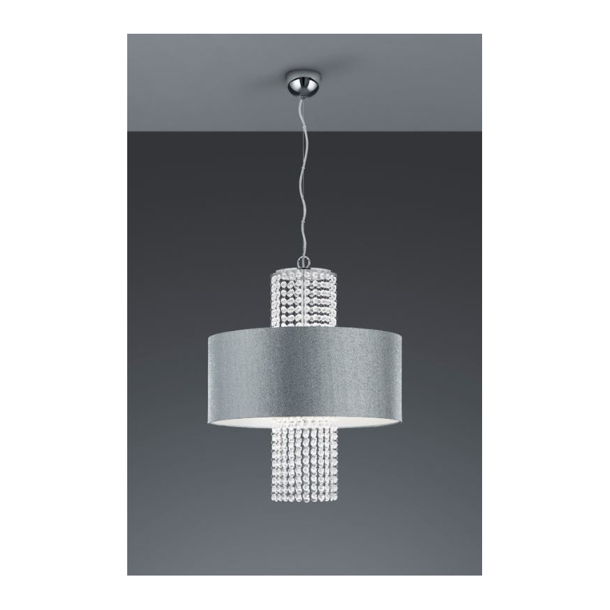Reality - Chandelier on a string KING 3xE14/28W/230V silver