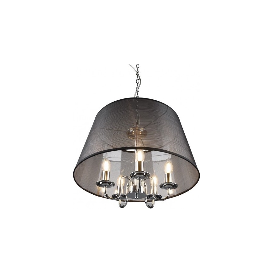 Reality - CIMA LED chain-hung chandelier 5xE14/40W/230V black