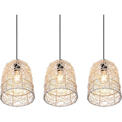 Reality - LOVIS Cable Pendant 3xE27/40W/230V Black