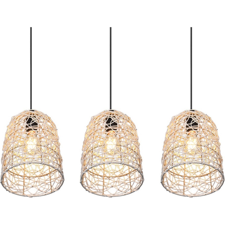 Reality - LOVIS Cable Pendant 3xE27/40W/230V Black