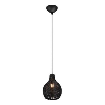 Reality - SPROUT Cable Pendant 1xE14/40W/230V black/rattan