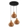 Reality - SPROUT cable pendant 3xE14/40W/230V brown/rattan