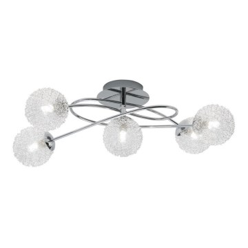 Reality - Surface-mounted chandelier WIRE 5xG9/28W/230V