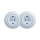 Reblig - Double retro household Schuko socket with frame 230V blue
