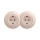 Reblig - Double retro household SCHUKO wall socket with frame 230V vintage pink