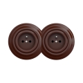Reblig - Double Retro Residential Socket with Frame 230V, Brown