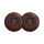 Reblig - Double Retro Residential Socket with Frame 230V, Brown
