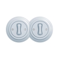 Reblig - Double retro single-pole switch with frame No. 1, blue