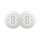 Reblig - Double Retro Single-Pole Switch with Frame No. 1, Snow White