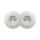 Reblig - Double Retro Wall Socket with Frame, 230 V, White Ceramic