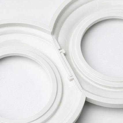 Reblig - Double Retro Wall Socket with Frame, 230V, Snow White