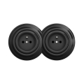 Reblig - Double Retro Wall Socket with Frame No. 1, Black