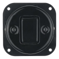 Reblig - Porcelain Retro 4-Way (Cross) Switch, Frameless, No. 7, Black