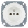 Reblig - Porcelain Retro Domestic Socket, Frameless, 250V/16A, White