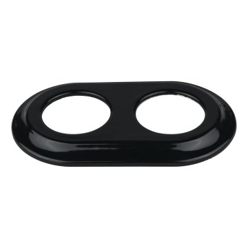 Reblig - Porcelain Retro Double Frame, Black