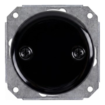 Reblig - Porcelain Retro Electrical Cover, Black
