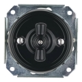 Reblig - Porcelain Retro Rotary Switch, Frameless, č. 7, Black