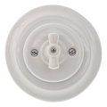 Reblig - Porcelain retro rotary switch with frame č. 1 white