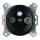 Reblig - Porcelain Retro TV/SAT-W Frameless Socket, Black