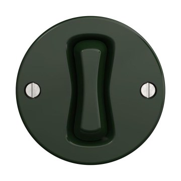 Reblig - Retro 4-way switch, frameless, No. 7, green