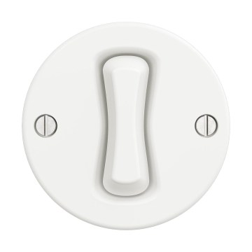 Reblig - Retro 4-way switch, frameless No. 7, Snow White