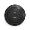 Reblig - Retro A+C USB Outlet with Anthracite Frame