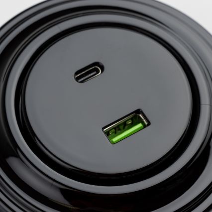 Reblig - Retro A+C USB Socket with Black Frame