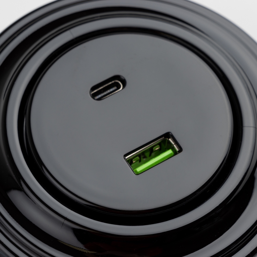 Reblig - Retro A+C USB Socket with Black Frame