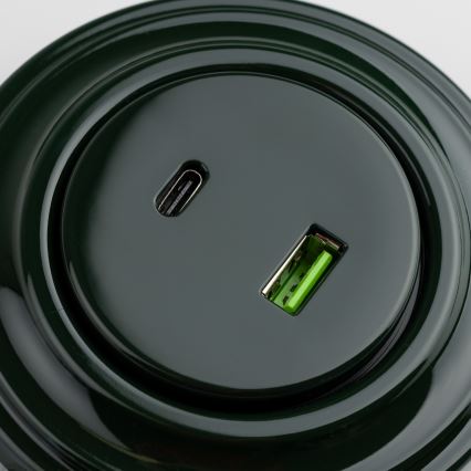 Reblig - Retro A+C USB Socket with Frame, Green