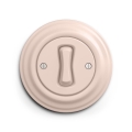 Reblig - Retro Button with Frame, Dusty Rose