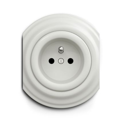 Reblig - Retro Center Ceramic Frame, White