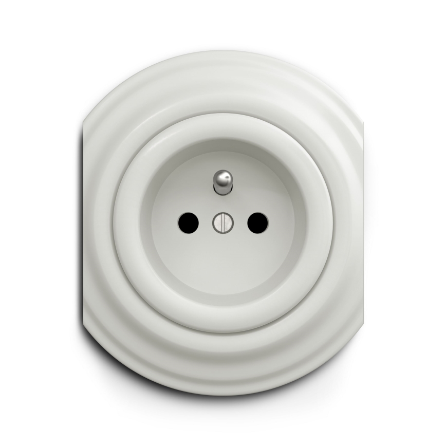 Reblig - Retro Center Ceramic Frame, White
