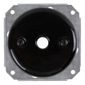 Reblig - Retro Ceramic Cable Grommet, Black