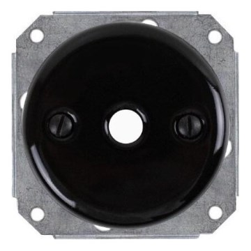 Reblig - Retro Ceramic Cable Grommet, Black