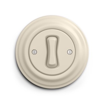 Reblig - Retro Cross (4-Way) Switch with Frame No. 7 in Beige