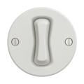 Reblig - Retro cross (four-way) switch, frameless, No. 7, ceramic white