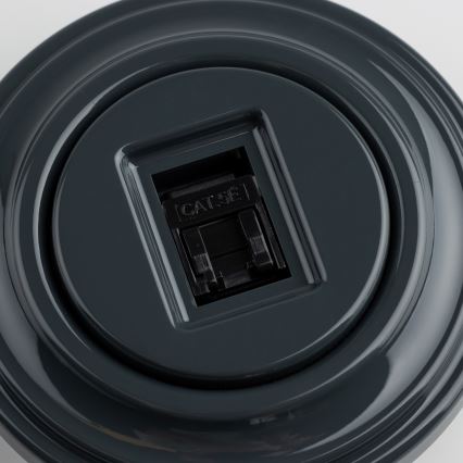 Reblig - Retro data outlet with anthracite frame