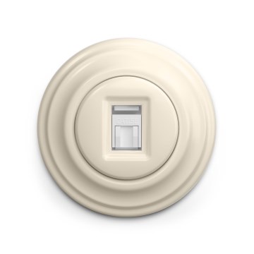 Reblig - Retro Data Outlet with Beige Frame