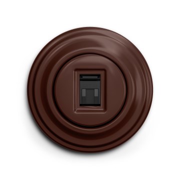 Reblig - Retro data outlet with brown frame