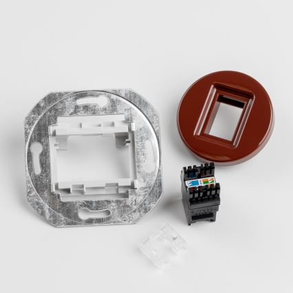 Reblig - Retro data outlet with brown frame