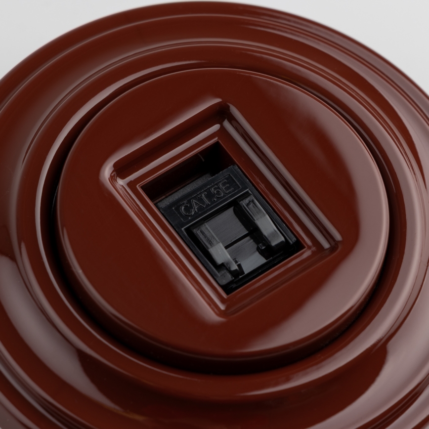Reblig - Retro data outlet with brown frame