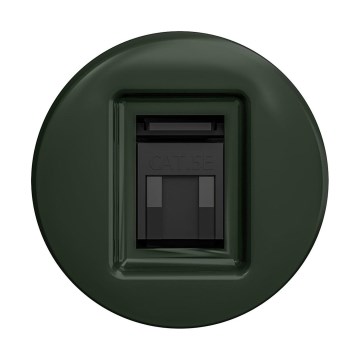 Reblig - Retro data socket, frameless, green