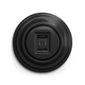 Reblig - Retro data socket with black frame