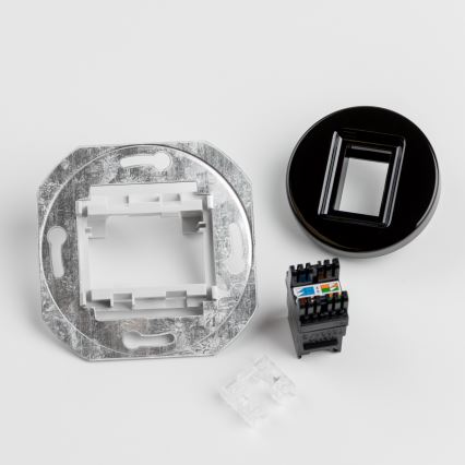 Reblig - Retro data socket with black frame