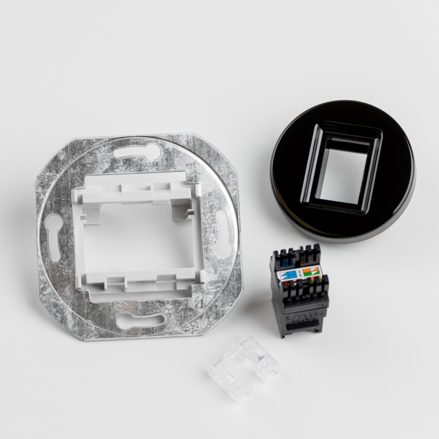Reblig - Retro data socket with black frame