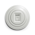 Reblig - Retro Data Socket with White Ceramic Frame